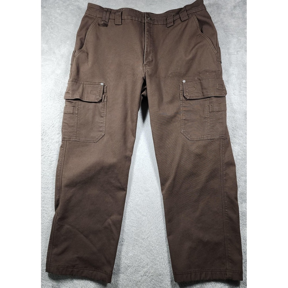 Duluth Trading Flex Fire Hose Jeans Mens 40x30 (FIts 36x30) Lined Cargo Pants